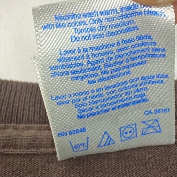 Vintage 2004 Native American & Horse Men’s Brown Short Sleeve T Shirt Size Large - Picture 6 of 6